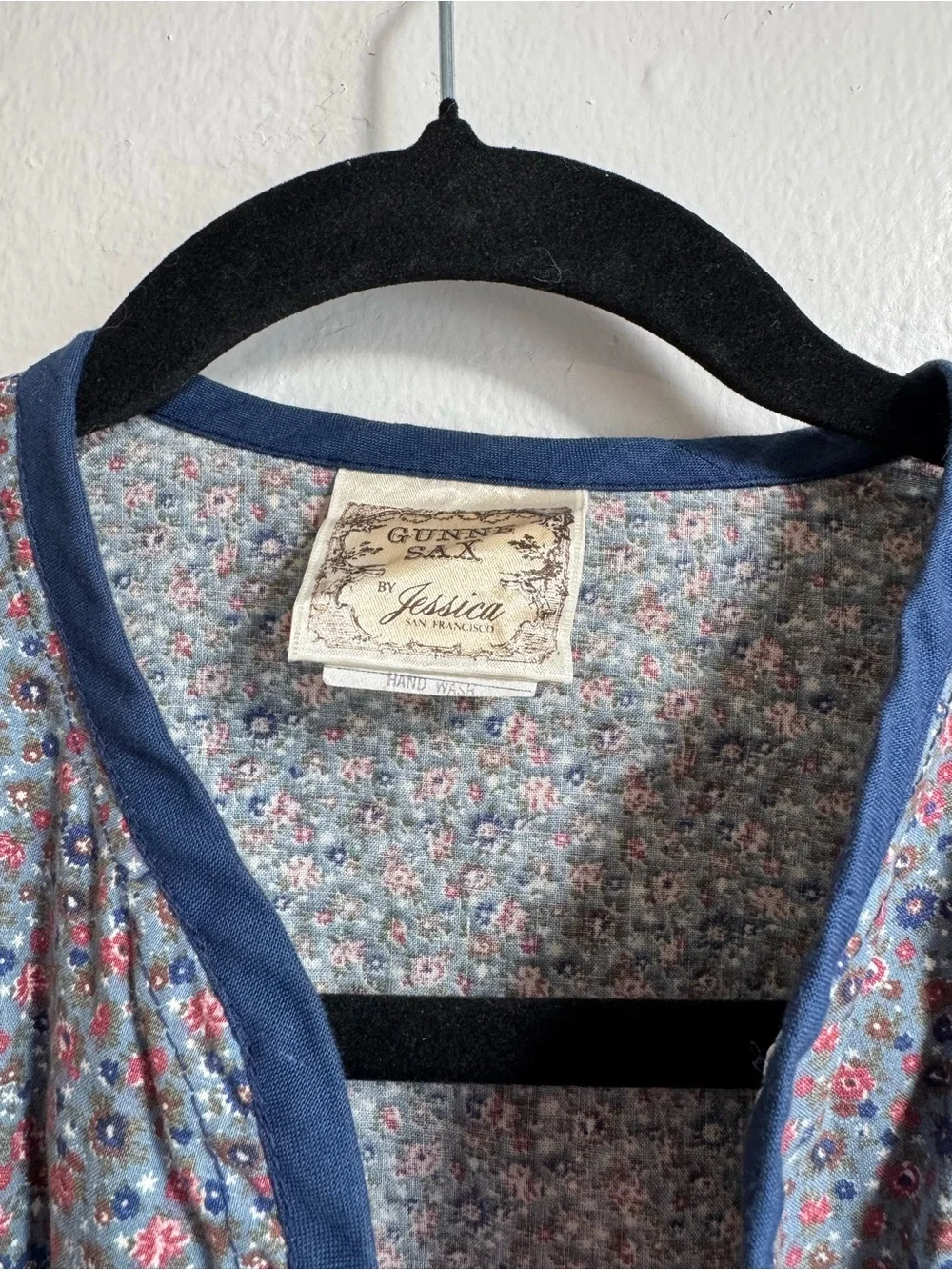 Vintage 1970s Gunne Sax Calico Floral Midi Dress and Matching Bolero Set